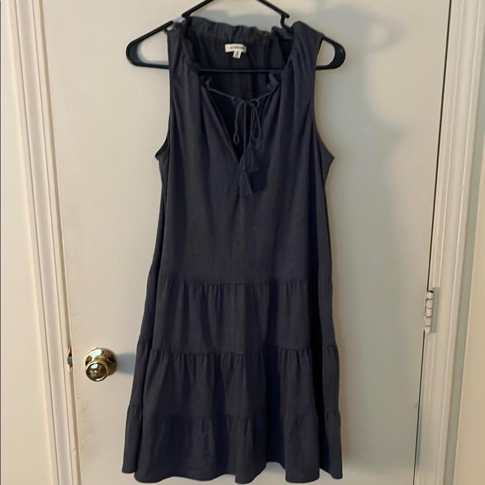 Max Studio Blue Sleeveless V-Neck Sundress